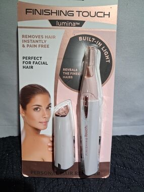Finishing Touch Lumina Personal Facial Hair Remover - White & Rose Gold